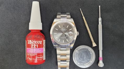 loctite for rolex bracelet|rolex watch glue.